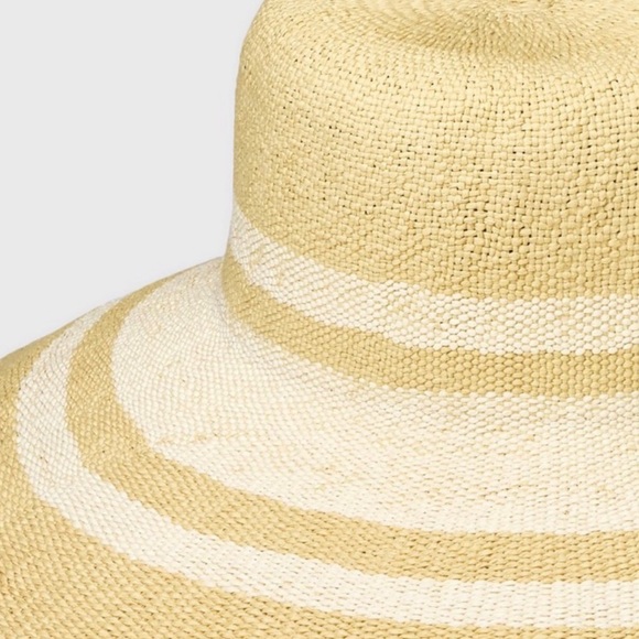A New Day Striped Floppy Down Brim Floppy Hat - Cream S/M - Picture 4 of 5